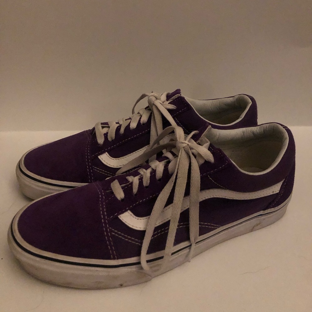 Vans Old Skool Skate Shoes- Dark Purple